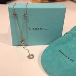 Tiffany Sterling Silver Lariat Heart necklace.